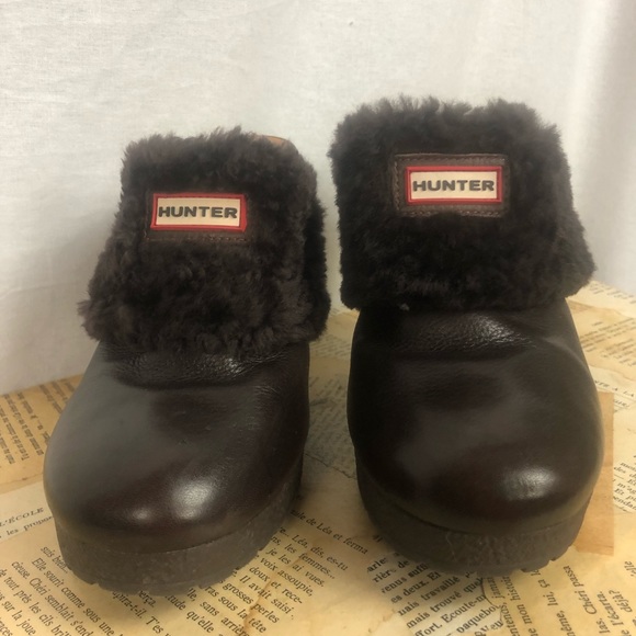 Hunter brown fur clogs - Picture 4 of 7
